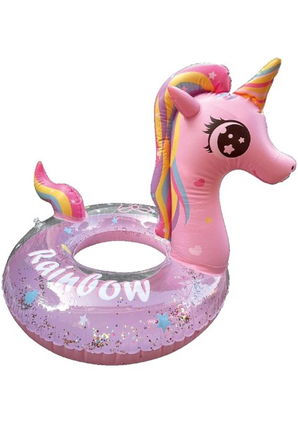 Bermuda Unikorn Figürlü Simli Simit 65 cm 2410053 Pembe