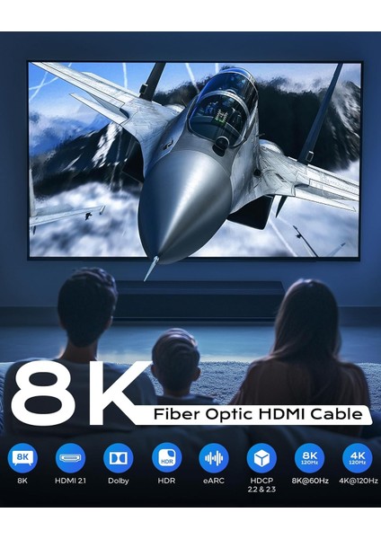 10K 8k HDMI Kablo Fiber Premium Tv Gaming Playstation Xbox Uydu V2.1 fiyatları