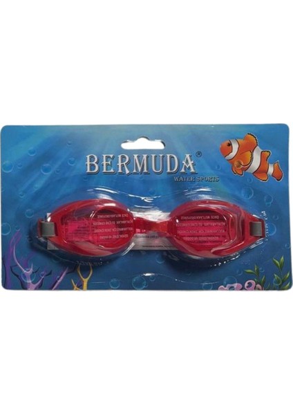 Bermuda Çocuk Yüzücü Gözlüğü 54439 Kırmızı