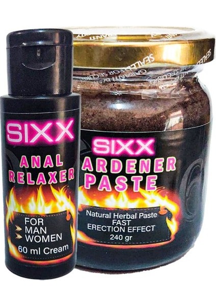 Sixx Relaxer Gel 60 ml + Herbal Paste 240 gr