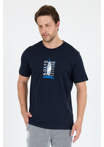 Erkek %100 Pamuk Bisiklet Yaka Kısa Kollu Baskılı T-Shirt Rahat ve Şık Günlük Erkek Tişört 0007 fiyatları