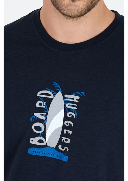 Erkek %100 Pamuk Bisiklet Yaka Kısa Kollu Baskılı T-Shirt Rahat ve Şık Günlük Erkek Tişört 0007 fırsatları