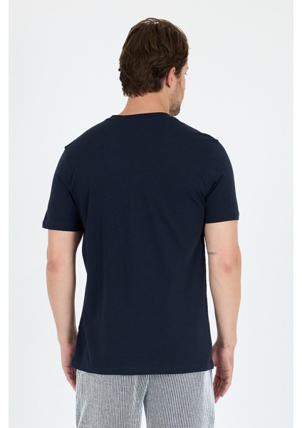 Erkek %100 Pamuk Bisiklet Yaka Kısa Kollu Baskılı T-Shirt Rahat ve Şık Günlük Erkek Tişört 0007 indirimleri