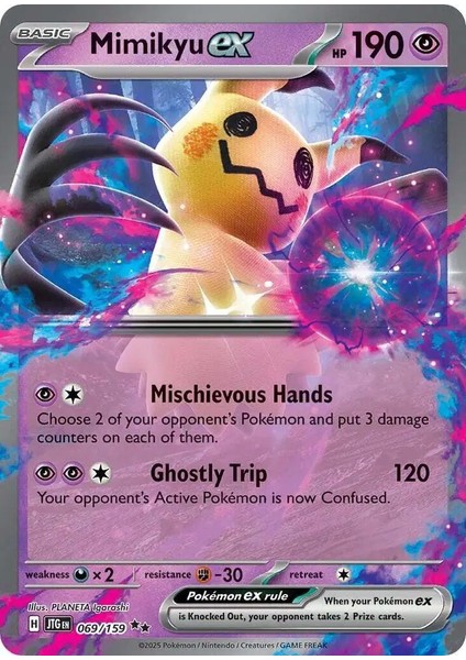 Mimikyu Ex 69/159 Double Rare Oyun Kartı