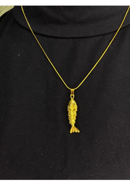Gold Renk Balık Kolye