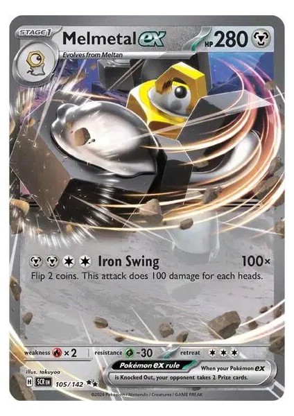 Melmetal Ex 105/142 Double Rare Oyun Kartı