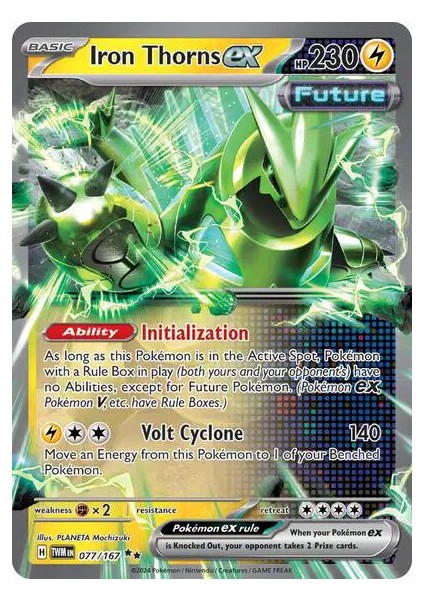 Iron Thorns Ex 77/167 Double Rare Oyun Kartı