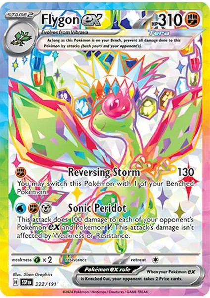 Flygon Ex 222/191 Ultra Rare Oyun Kartı