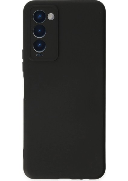 Newface Tecno Camon 18 Kılıf Nano Içi Kadife Silikon - Siyah