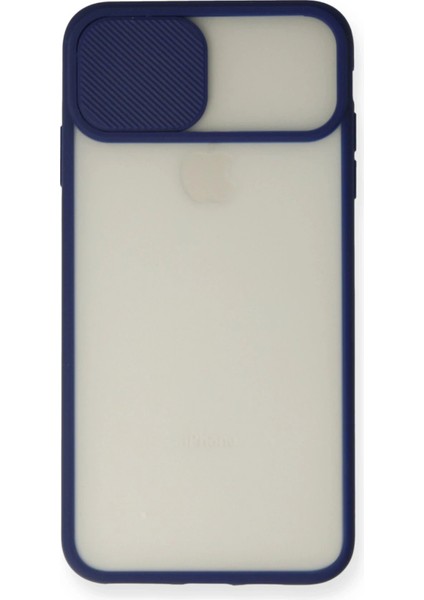 Newface Iphone x Kılıf Palm Buzlu Kamera Sürgülü Silikon - Lacivert fiyatları