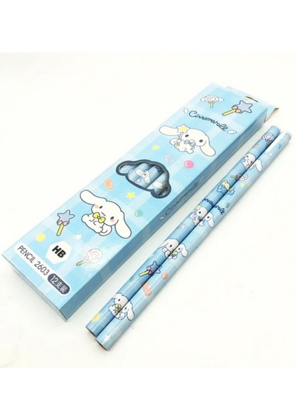 Cinnamoroll Figürlü 12 Li Kurşun Kalem Seti - 12 Adet modelleri