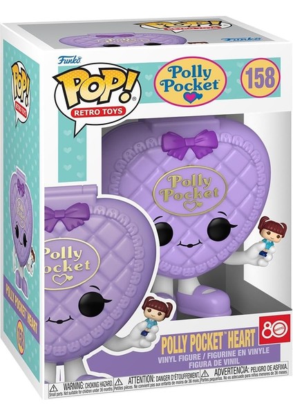 Pop! Vinil: Polly Pocket Shell Pocket, Heart Shell, Koleksiyon Figürü, Resmi Ürün