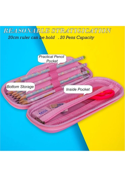 3D Kabartmalı Hello Kitty Figür Kapaklı Kalem Çantası - Kalem Kutusu - Pastel Mavi Model indirimleri