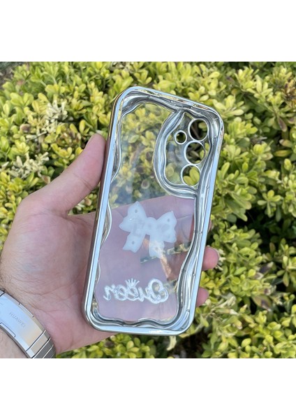 Samsung Galaxy A55 Kılıf Gümüş Taşlı Darbe Önleyici Silikon Kapak fiyatları