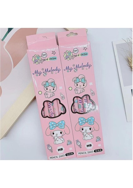 My Melody Anime Figürlü 12 Li Kurşun Kalem Seti - 12 Adet indirimleri