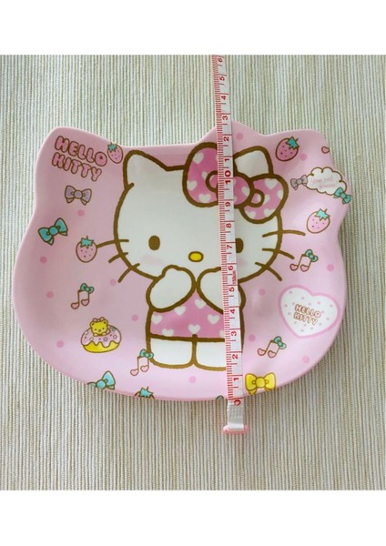 Hello Kitty Figürlü Melamin Çocuk Yemek Tatlı Meyve Tabağı Fincan Altlığı - 12 cm - Model 1 fırsatları