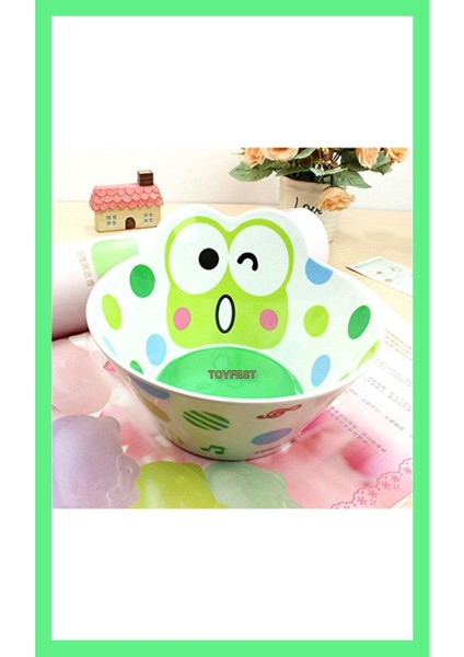 Keroppi Figür Desenli Melamin Corn Flex - Noddle Çocuk Yemek Tabağı Kasesi Bowl Tabak Model 1 fiyatları