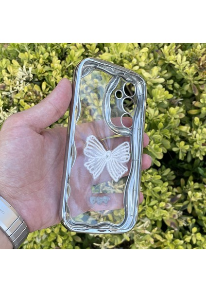 Samsung Galaxy A55 Kılıf Gümüş Taşlı Darbe Önleyici Silikon Kapak fiyatları