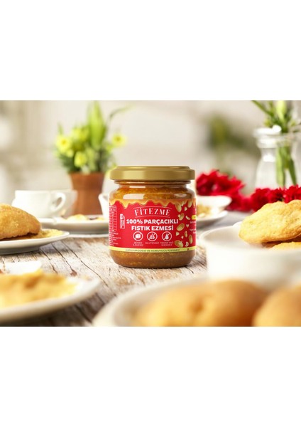 2'li 100% Fıstık Ezmesi Parçacıklı 190g