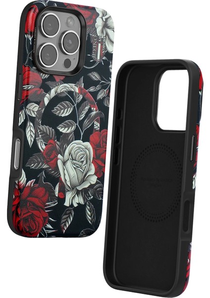 Onegif Iphone 16 Pro Max Flower Series Magsafe Kapak - Siyah Sptgl fiyatları