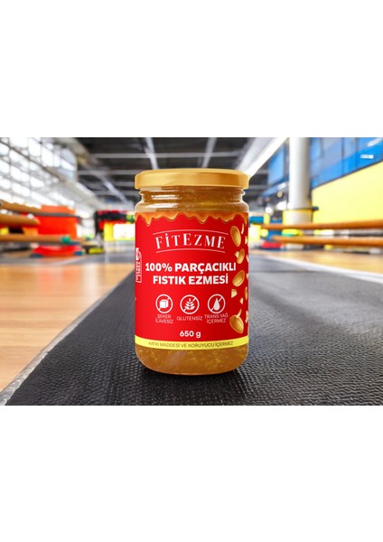 2'li 100% Fıstık Ezmesi Parçacıklı 650g
