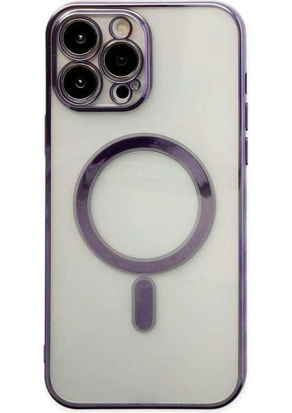 Newface Iphone 14 Pro Kılıf Magneticsafe Lazer Silikon - Mor fiyatları