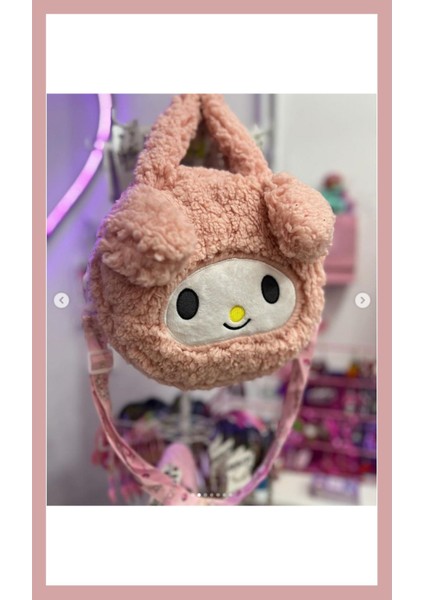 My Melody Peluş Fermuarlı El Çantası Kalem Kutusu Kalemlik