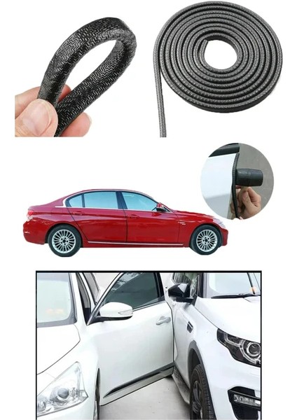 Ssangyong Kyron Oto Araç Kapı Koruma Fitili 5metre Parlak Siyah Renk Çarpma Çizilme Önleyici Fitil