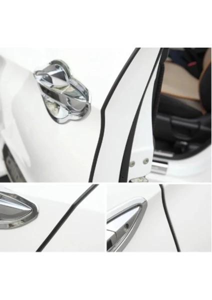 Ssangyong Kyron Oto Araç Kapı Koruma Fitili 5metre Parlak Siyah Renk Çarpma Çizilme Önleyici Fitil
