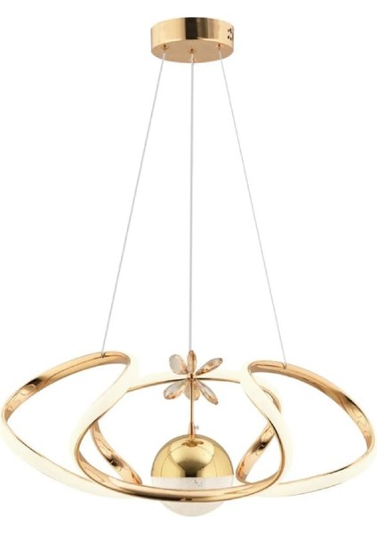 Istanbul Avize Vegi Gold Ledli Lüx Modern Kumandalı 3 Renk LED Avize fiyatları