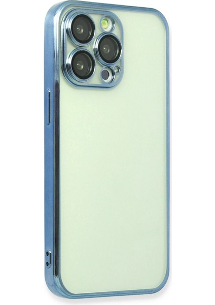 Newface Iphone 14 Pro Kılıf Lensli Silikon - Açık Mavi modelleri