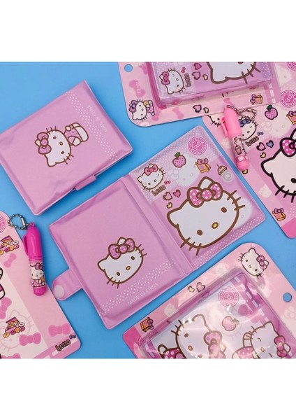 Sanrio Hello Kitty Figürlü Kawaii Anime Küçük Kalemli Notluk & Not Defteri - 2 Adet indirimleri