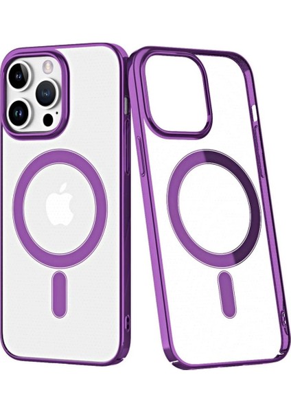 Newface Iphone 14 Pro Kılıf Element Magneticsafe Sert Kapak - Mor