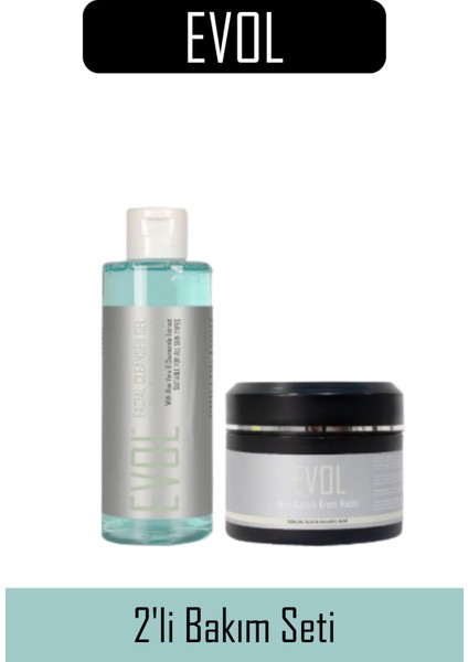 Yüz Temizleme Jeli 200ML / Akne Karşıtı Krem Maske 250ML