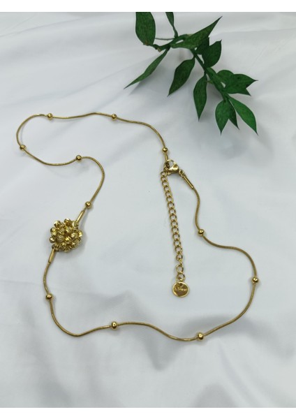 Gold Toplu Dorika Kadın Kolye