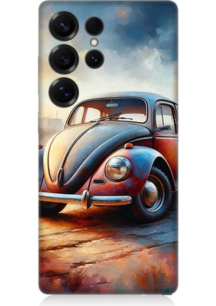 Samsung Galaxy S25 Ultra Uyumlu Tozlu Yolda Vosvos Ruhlu Desenli Silikon Kılıf