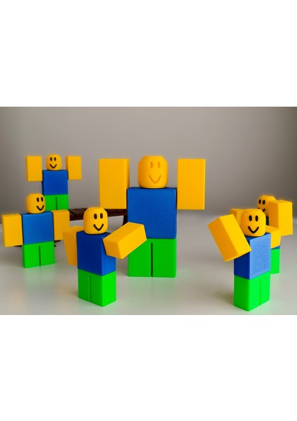 Roblox Noob Figür (Hareketli Parçalar-Tak-Çıkar) modelleri