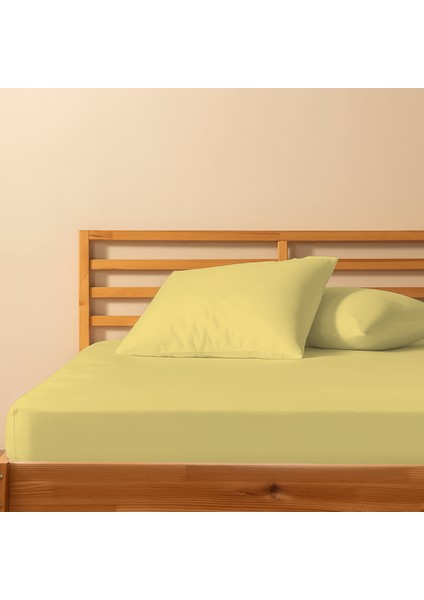 %100 Pamuklu Tek Kişilik Lastikli Çarşaf 100X200+30 | 50X70 Yastık Kılıfı ( 1 Adet )