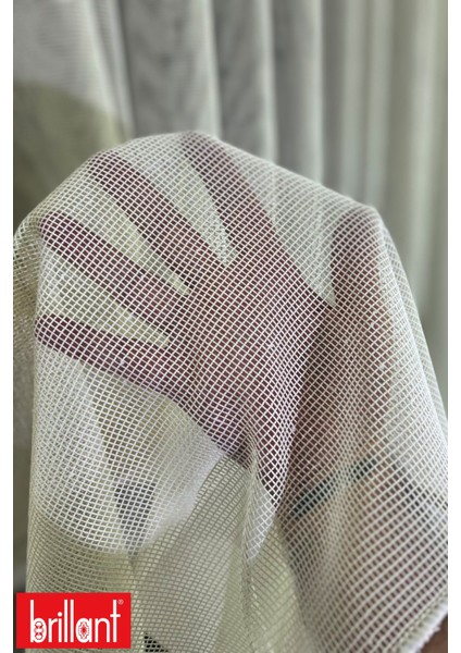 Örme Bej 1/2,5 Normal Pileli Ütü Istemez Kırışmaz Düz File Tül Perde indirimleri