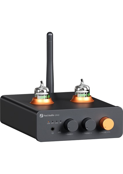 GR40 Kulaklık Amplifikatörü, Dac Amplifikatörü, Stereo, 3,5 mm Home Audio Aktif Hoparlör Için, Dijital Analog Dönüştürücü, Bluetooth ve Usb/opt/coax ile Ön Amplifikatör