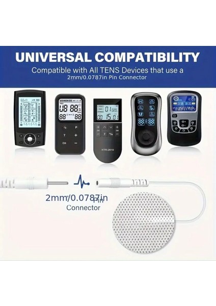 Tens Pedi Yedek Elektrod 3,2 cm Yuvarlak 4'lü 1 Paket indirimleri