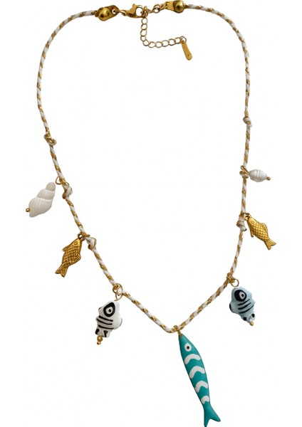 Renkli Balık Charm Kolye