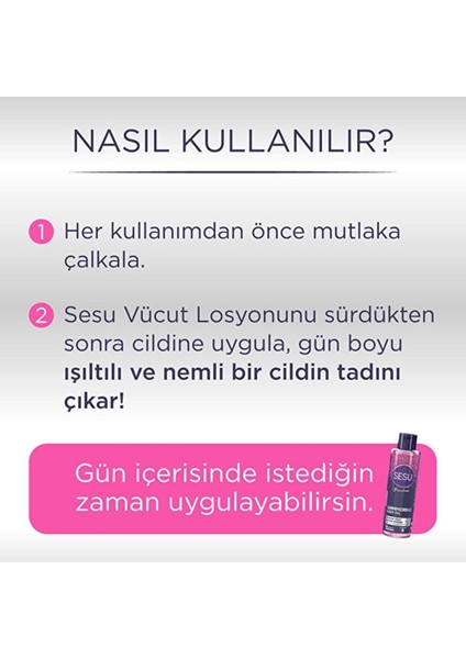 Sesu Simli Cilt Bakım Yağı 150ML (Shımmering Body Oıl)