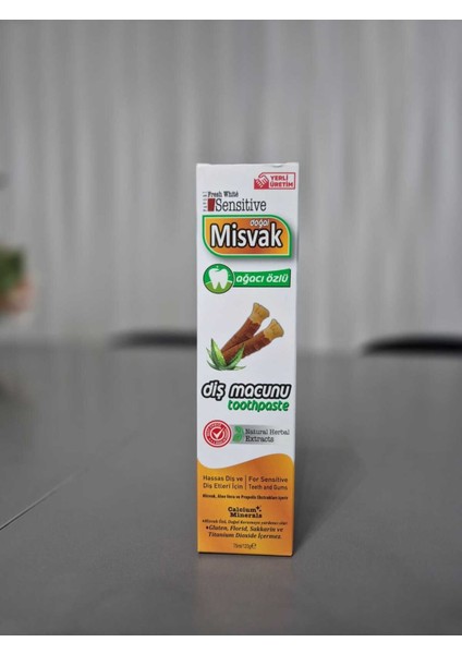 Fresh White Misvak Diş Macunu Doğal Misvak Ağacı Özlü 75 ml (120GR)