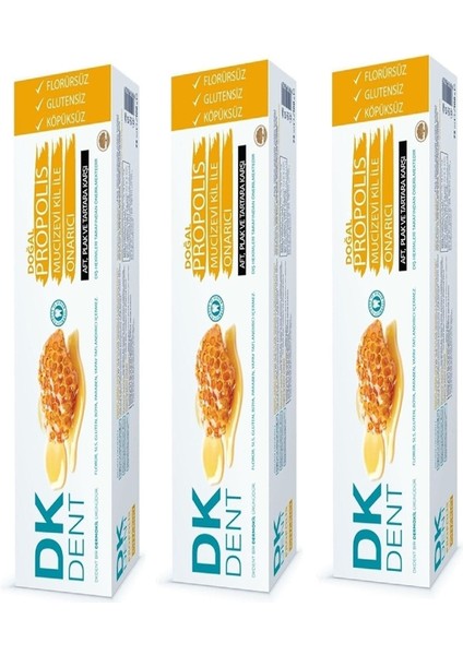 Dermokil Dk Dent Propolis Diş Macunu 75ML X3