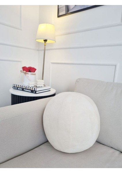 Yuvarlak Top Peluş Yastık 24 x 24 Tek Adet fiyatları