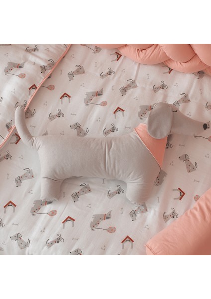 Puppy Köpek Temalı Bebek ve Çocuk Uyku Seti – %100 Pamuk Müslin, Pastel Renkli, Eğlenceli ve Sevimli Tasarım