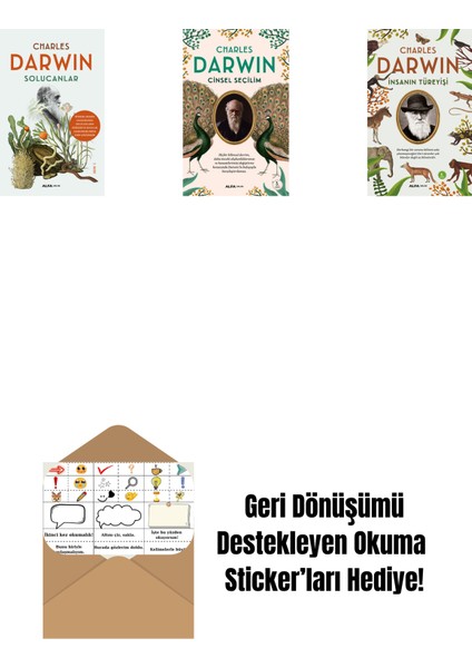 Solucanlar + Cinsel Seçilim + Insanın Türeyişi + Okuma Sticker'ları