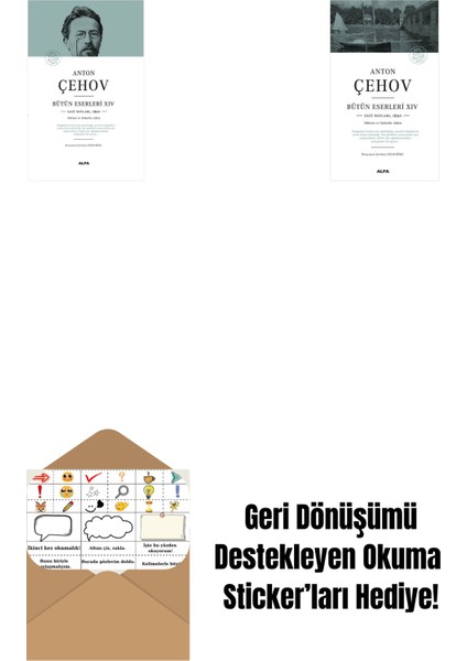 Anton Çehov Bütün Eserleri 14 (Ciltli) + Anton Çehov Bütün Eserleri 14 + Okuma Sticker'ları