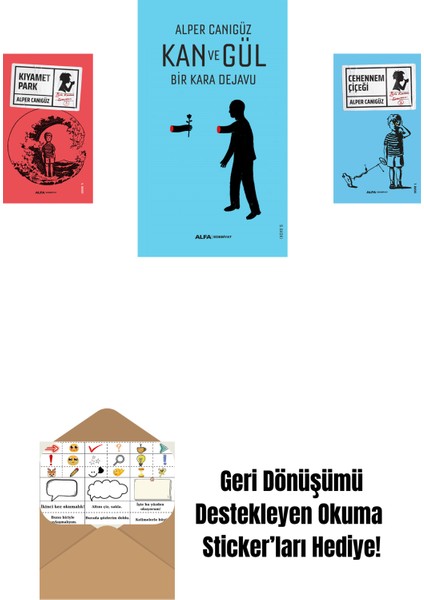 Kıyamet Park + Kan ve Gül + Cehennem Çiçeği + Okuma Sticker'ları